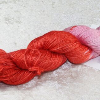 Sockenwolle „Silky Socks“ in Rosa/Orange
